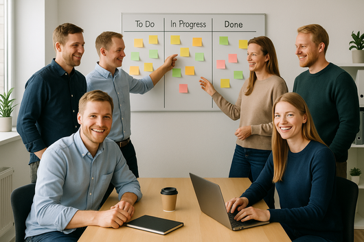 Coherta CRM og kanban overview