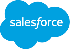 Logo Salesforce jako część przepływu integracji Coherta.